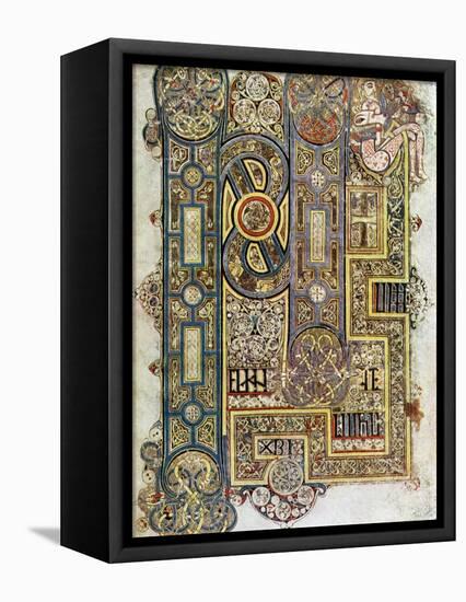 The Opening Words of St Mark's Gospel, 800 Ad-null-Framed Premier Image Canvas