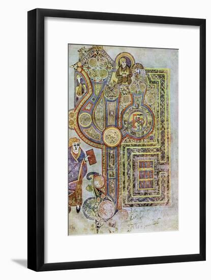 The Opening Words of St Matthew's Gospel, 800 Ad-null-Framed Giclee Print