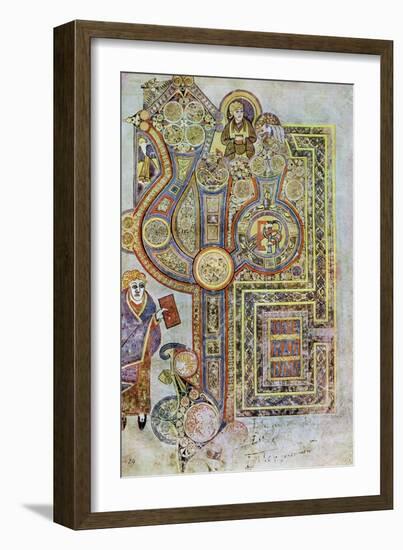 The Opening Words of St Matthew's Gospel, 800 Ad-null-Framed Giclee Print