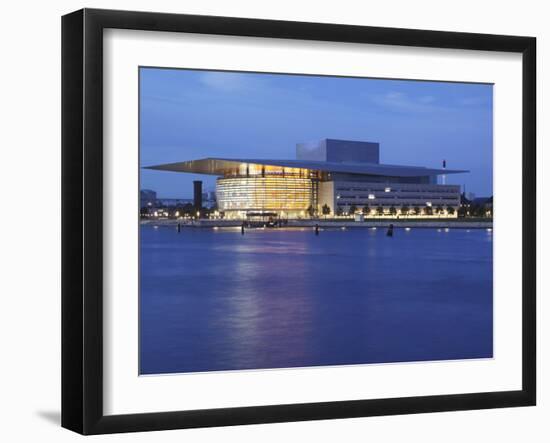 The Opera House at Dusk, Copenhagen, Denmark, Scandinavia, Europe-Frank Fell-Framed Photographic Print