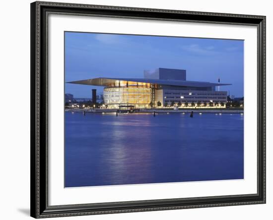 The Opera House at Dusk, Copenhagen, Denmark, Scandinavia, Europe-Frank Fell-Framed Photographic Print