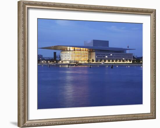 The Opera House at Dusk, Copenhagen, Denmark, Scandinavia, Europe-Frank Fell-Framed Photographic Print