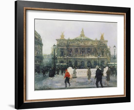 The Opera in Paris-Frantz Charlet-Framed Giclee Print