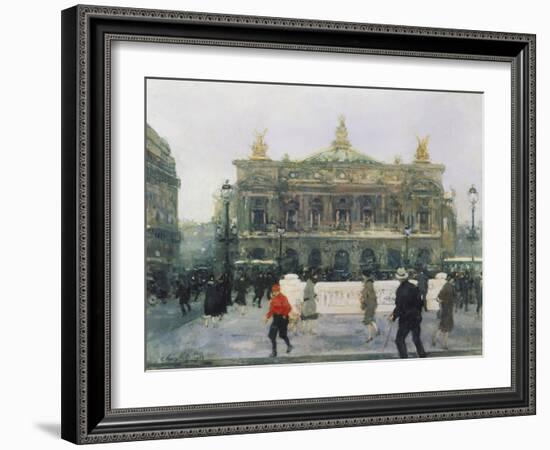 The Opera in Paris-Frantz Charlet-Framed Giclee Print