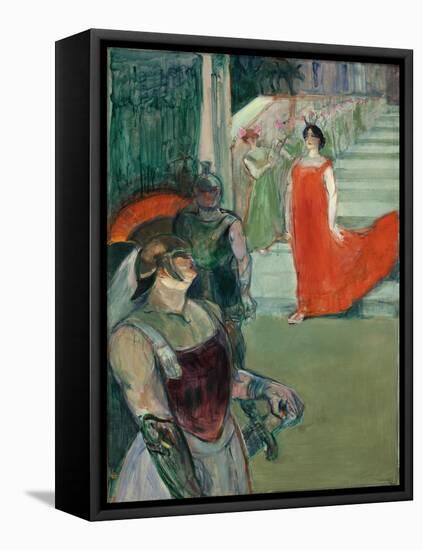 The Opera 'Messalina' at Bordeaux (Messaline Descend L'Escalier Bordé De Figurants), 1900-1901-Henri de Toulouse-Lautrec-Framed Premier Image Canvas