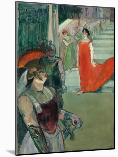 The Opera 'Messalina' at Bordeaux (Messaline Descend L'Escalier Bordé De Figurants), 1900-1901-Henri de Toulouse-Lautrec-Mounted Giclee Print