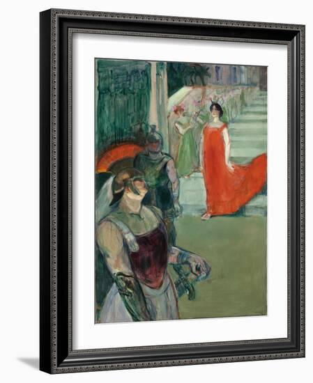 The Opera 'Messalina' at Bordeaux (Messaline Descend L'Escalier Bordé De Figurants), 1900-1901-Henri de Toulouse-Lautrec-Framed Giclee Print