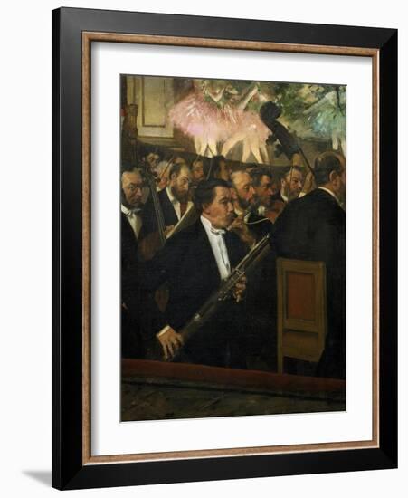 The Opera Orchestra, about 1870-Edgar Degas-Framed Giclee Print