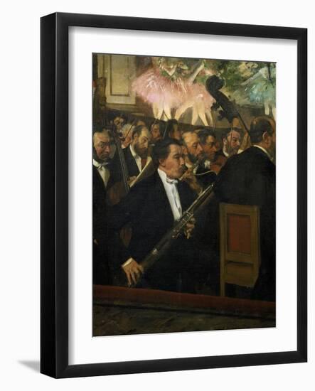 The Opera Orchestra, about 1870-Edgar Degas-Framed Giclee Print