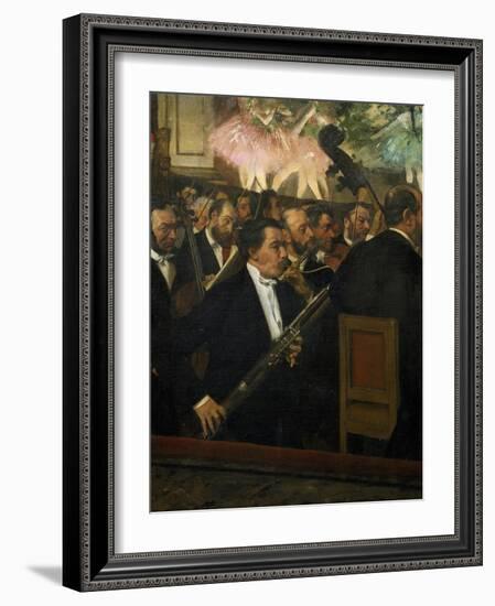 The Opera Orchestra, about 1870-Edgar Degas-Framed Giclee Print