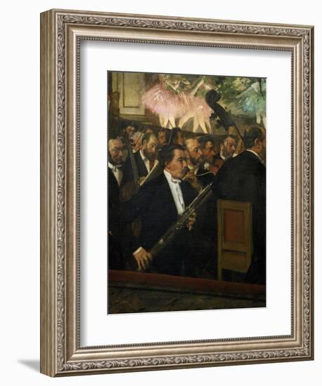 The Opera Orchestra, about 1870-Edgar Degas-Framed Giclee Print