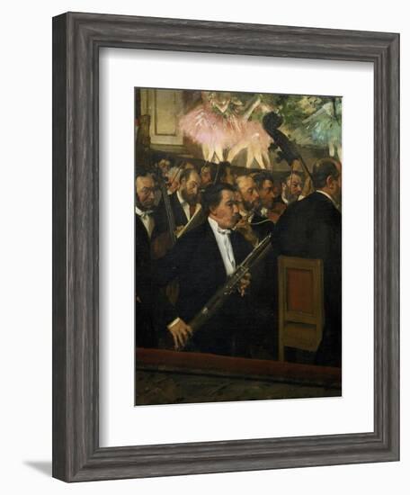 The Opera Orchestra, about 1870-Edgar Degas-Framed Giclee Print