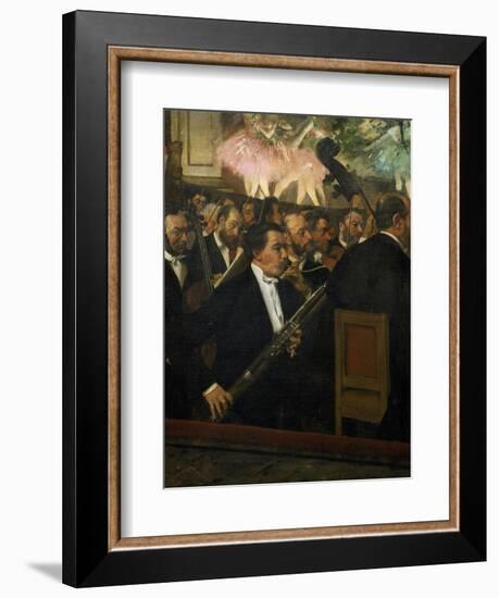 The Opera Orchestra, about 1870-Edgar Degas-Framed Giclee Print