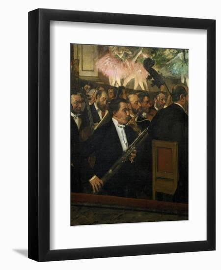 The Opera Orchestra, about 1870-Edgar Degas-Framed Giclee Print