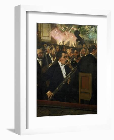 The Opera Orchestra, about 1870-Edgar Degas-Framed Giclee Print