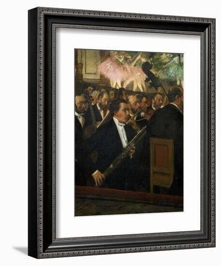 The Opera Orchestra, about 1870-Edgar Degas-Framed Giclee Print