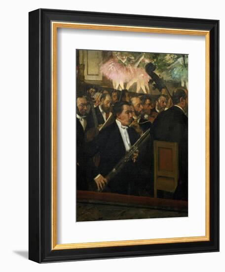 The Opera Orchestra, about 1870-Edgar Degas-Framed Giclee Print