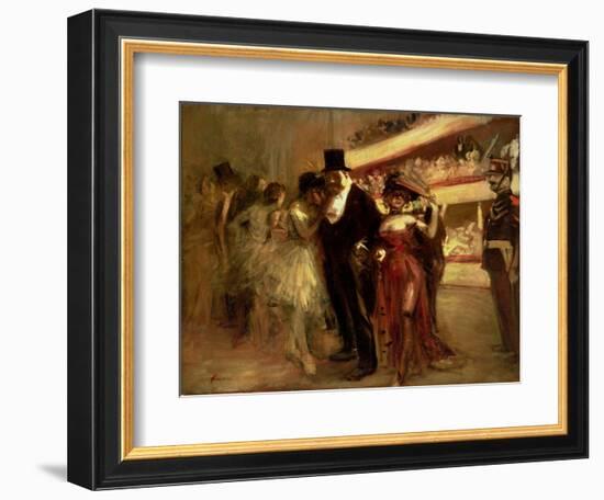 The Opera Stage-Jean Louis Forain-Framed Giclee Print