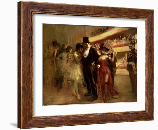 The Opera Stage-Jean Louis Forain-Framed Giclee Print