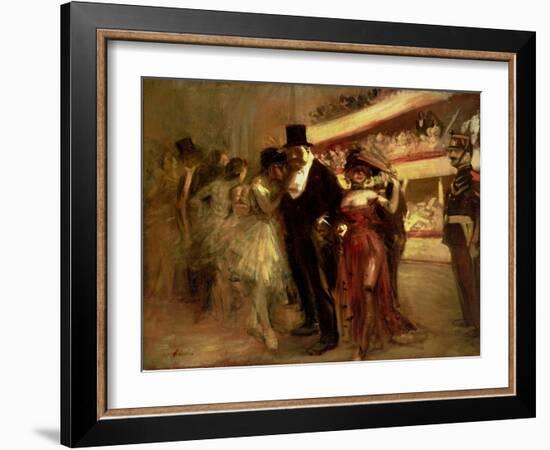 The Opera Stage-Jean Louis Forain-Framed Giclee Print