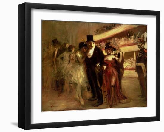 The Opera Stage-Jean Louis Forain-Framed Giclee Print