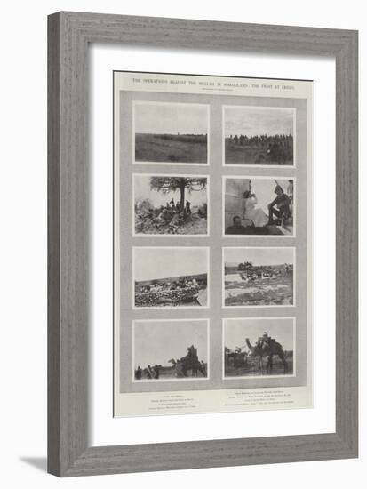 The Operations Against the Mullah in Somaliland, the Fight at Erego-null-Framed Giclee Print