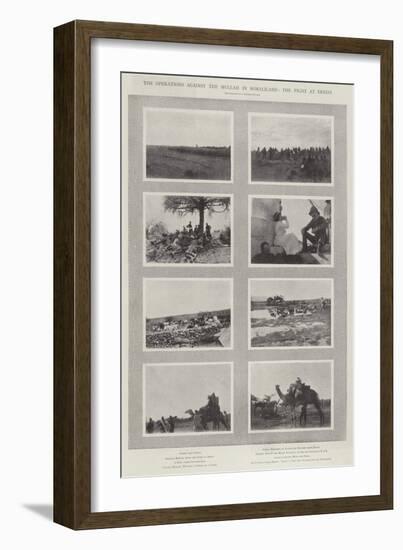 The Operations Against the Mullah in Somaliland, the Fight at Erego-null-Framed Giclee Print