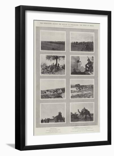 The Operations Against the Mullah in Somaliland, the Fight at Erego-null-Framed Giclee Print