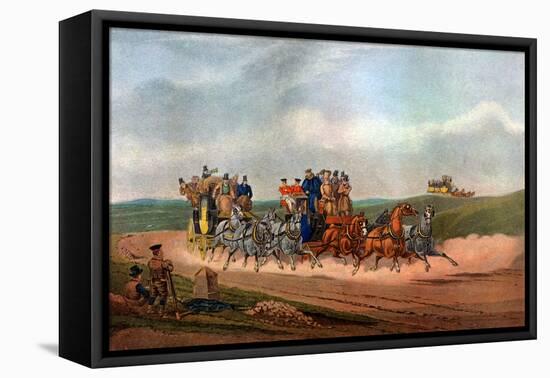 The Opposition Coaches, 1837-Charles Cooper Henderson-Framed Premier Image Canvas