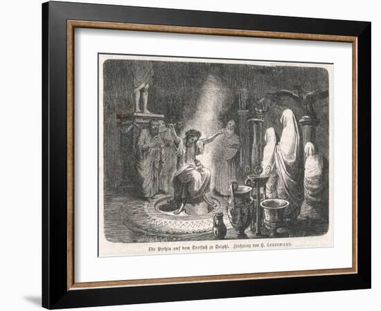 The Oracle of Delphi Entranced-H. Leutemann-Framed Art Print