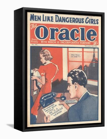 The Oracle, Pulp Fiction Secretaries Magazine, UK, 1938-null-Framed Premier Image Canvas