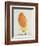 The Orange Colour Bird, from "Sixteen Drawings of Comic Birds"-Edward Lear-Framed Giclee Print