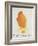 The Orange Colour Bird, from "Sixteen Drawings of Comic Birds"-Edward Lear-Framed Giclee Print