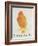 The Orange Colour Bird, from "Sixteen Drawings of Comic Birds"-Edward Lear-Framed Giclee Print