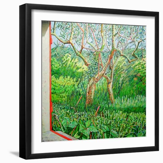 The Orange Edge of the Barn, 2011-Noel Paine-Framed Giclee Print