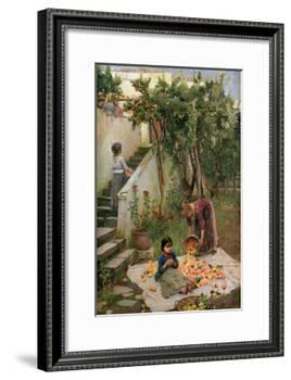 The Orange Gatherers-John William Waterhouse-Framed Giclee Print