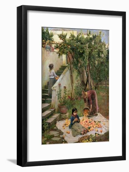 The Orange Gatherers-John William Waterhouse-Framed Giclee Print