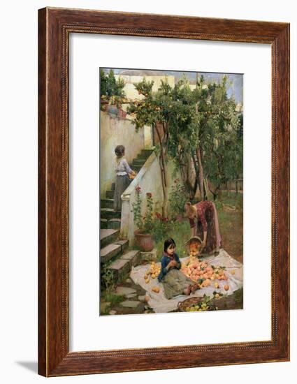 The Orange Gatherers-John William Waterhouse-Framed Giclee Print