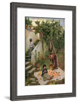 The Orange Gatherers-John William Waterhouse-Framed Giclee Print