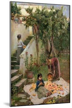 The Orange Gatherers-John William Waterhouse-Mounted Giclee Print