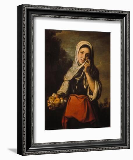 The Orange Seller, about 1660-Bartolomé Estéban Murillo-Framed Giclee Print