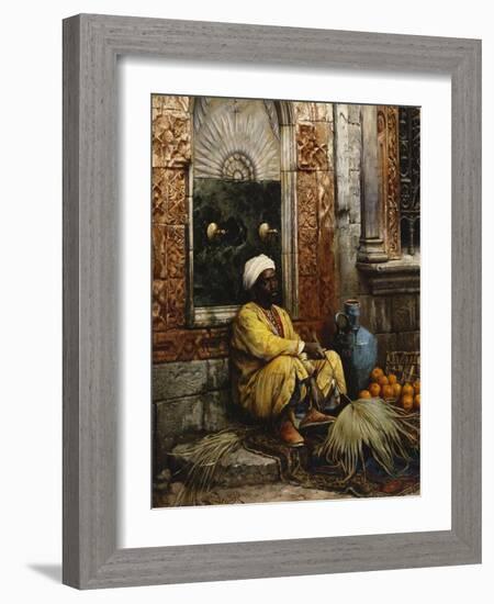 The Orange Seller-Ludwig Deutsch-Framed Giclee Print