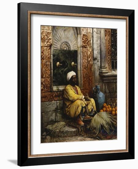 The Orange Seller-Ludwig Deutsch-Framed Giclee Print