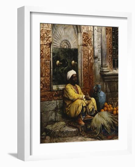 The Orange Seller-Ludwig Deutsch-Framed Giclee Print