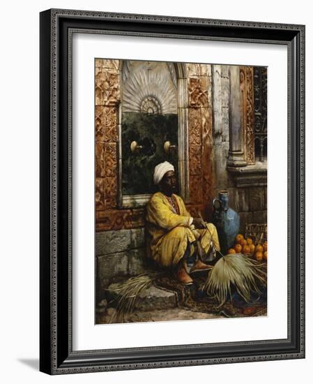 The Orange Seller-Ludwig Deutsch-Framed Giclee Print