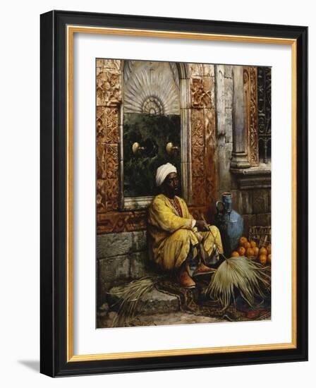 The Orange Seller-Ludwig Deutsch-Framed Giclee Print