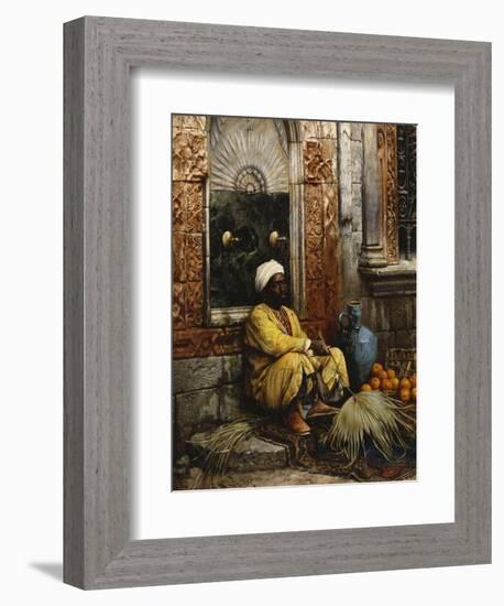 The Orange Seller-Ludwig Deutsch-Framed Giclee Print