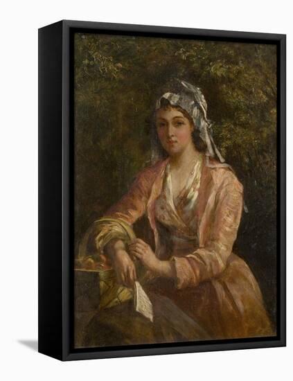 The Orange Seller-Thomas Faed-Framed Premier Image Canvas