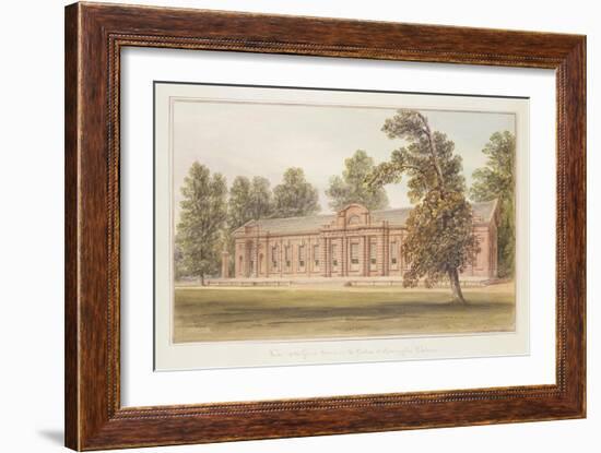 The Orangery or Greenhouse in the Garden of Kensington Palace-John Edmund Buckley-Framed Giclee Print