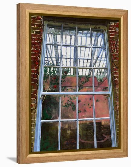 The orangery window, 2012,-Helen White-Framed Premier Image Canvas